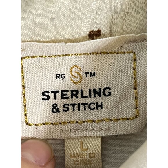 Retro Western Cowgirl Shirt Tan L Country Farm Classic Chic Concert Preppy 80s - Picture 6 of 13